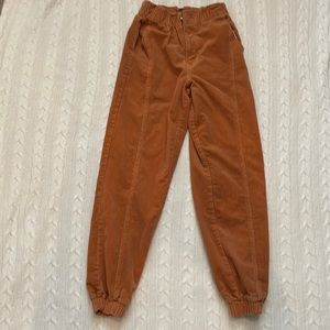 Women’s Forever 21 orange corduroy pants. Size XS.